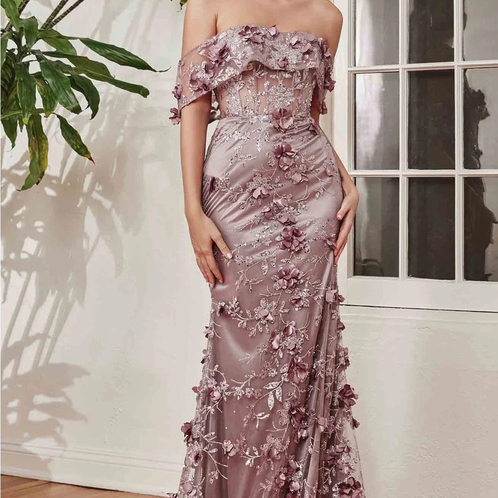 Elegant Off-Shoulder Floral Dress